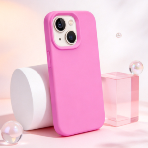Plum Pink Phone Cover, Soft Inner Lining with Slim Protective Shell, Impact-Resistant Edge Design, Raised Camera Protection, Wireless Charging Support, Compatible with iPhone 13/14